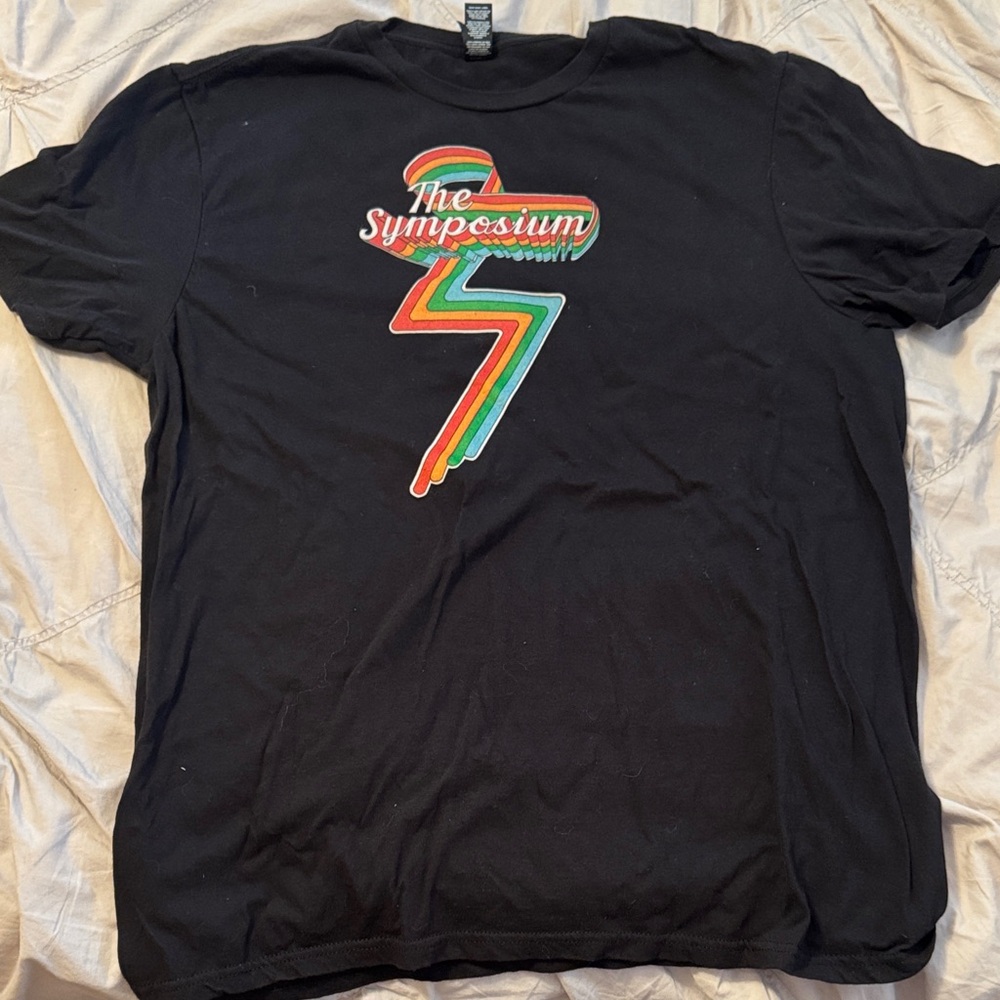 District Black Tee with Colorful Graphic (The Symposium)